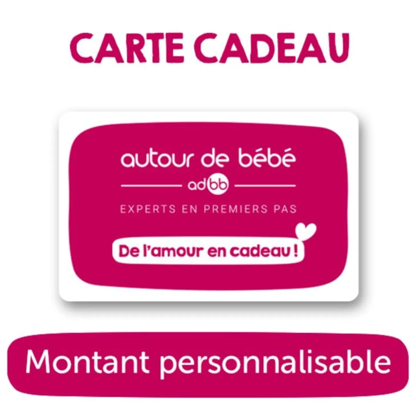adbb autour de bébé Carte cadeau virtuelle