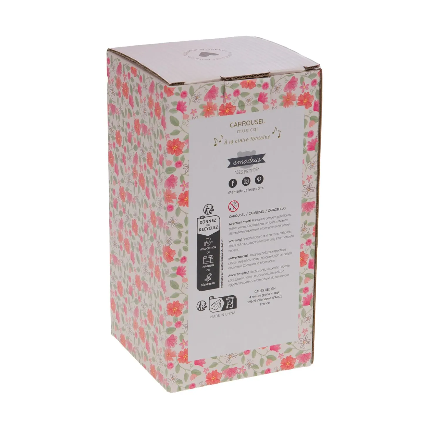 Amadeus Carrousel Ballerine Rose