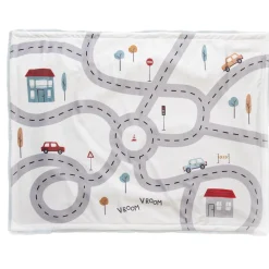 Amadeus Plaid Voiture D' Arthur Blanc Et Gris 75x100 cm