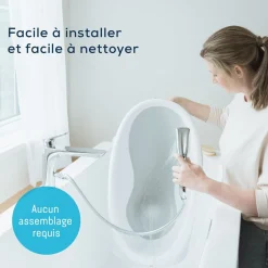 Angelcare Baignoire bébé évolutive 2 en 1 Blanc Et Gris