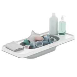 Angelcare Plateau de Bain avec Panier à Jouet Extensible Blanc