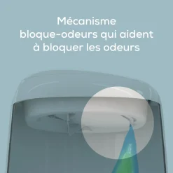 Angelcare                    Poubelle à couches Classic XL avec 1 recharge    Blanc