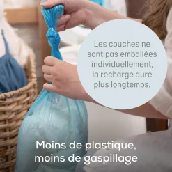 Angelcare                    Poubelle à couches Classic XL avec 1 recharge    Blanc