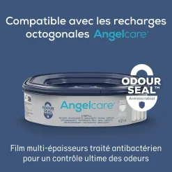 Angelcare                    Poubelle à couches Classic XL avec 1 recharge    Blanc