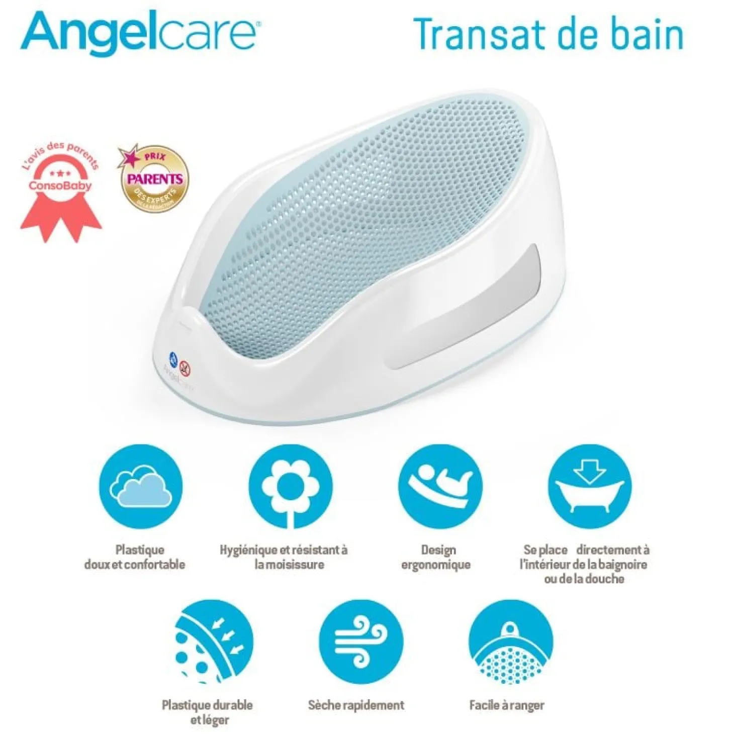 Angelcare Transat de bain Rose
