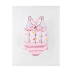 Archimède Maillot bouées strawberries Rose 12 mois