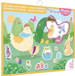Auzou                    Livre 200 Autocollants Pâques    Multicolore