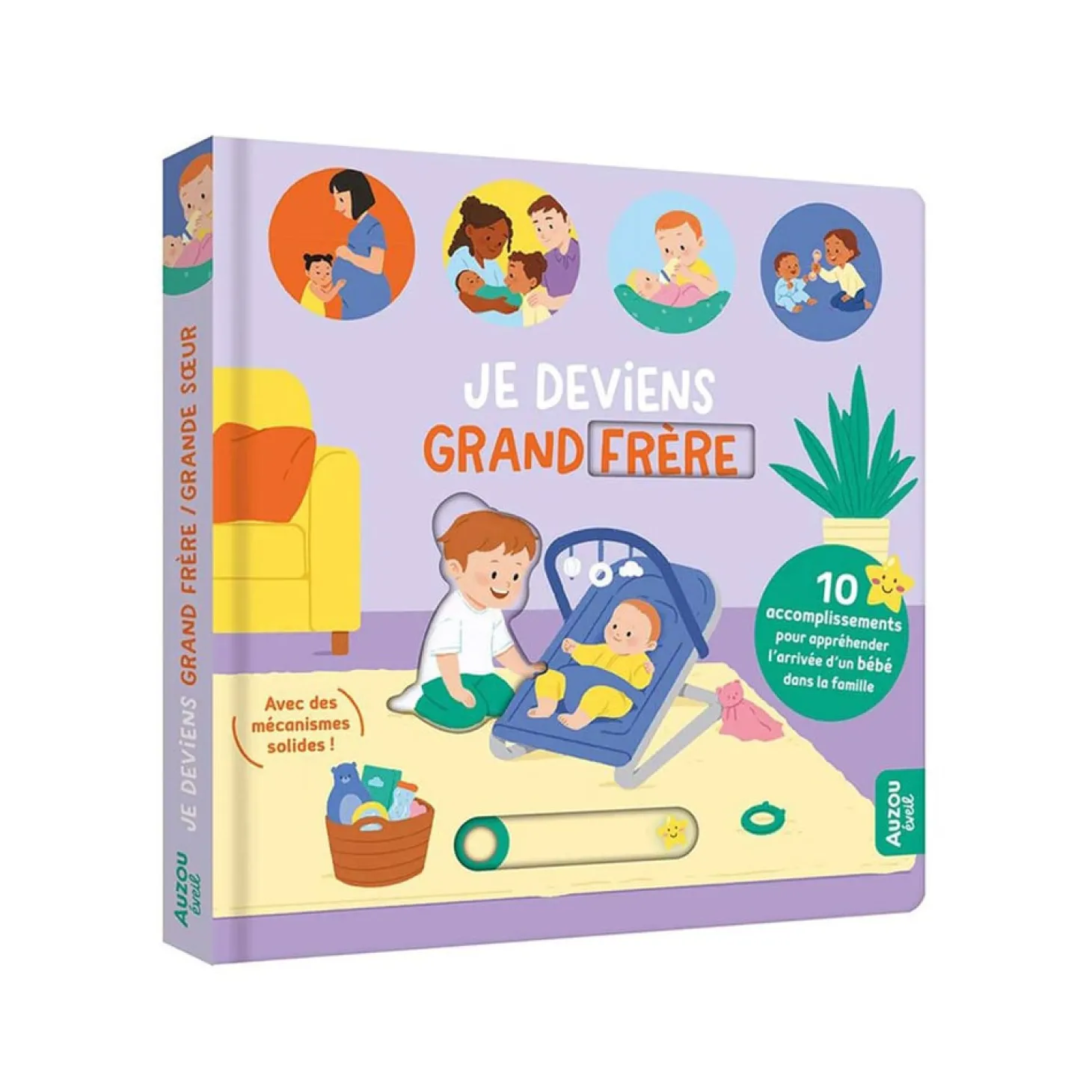 Auzou Livre Je Deviens Grand Frère / Grande Sœur Multicolore