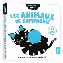 Auzou Livre Mes Premiers Flaps Les Animaux de Compagnie Multicolore