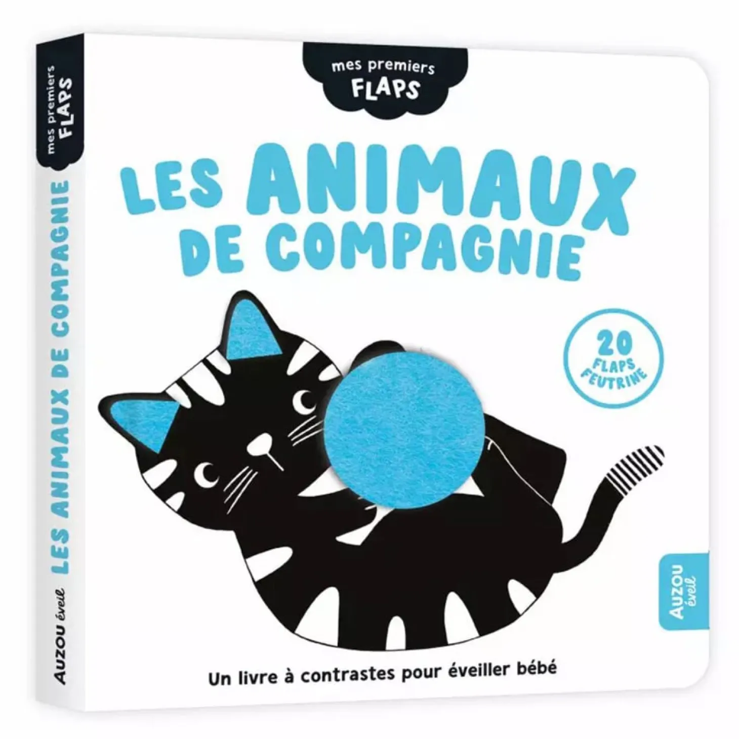 Auzou Livre Mes Premiers Flaps Les Animaux de Compagnie Multicolore