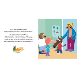 Auzou Livre P'Tit Loup Fait Attention aux Autres Multicolore