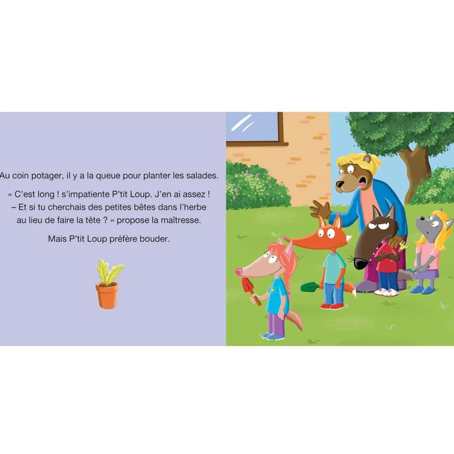 Auzou Livre P'Tit Loup Fait Attention aux Autres Multicolore