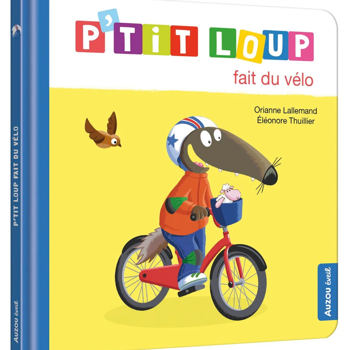 Auzou Livre P'Tit Loup Fait du Vélo Multicolore