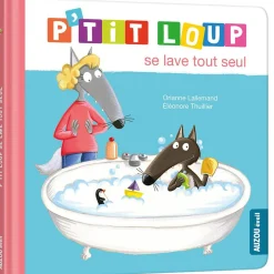 Auzou Livre P'Tit Loup se Lave Tout Seul