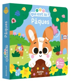 Auzou                    Livre 1, 2, 3, Qui Est Là ? Pâques    Multicolore