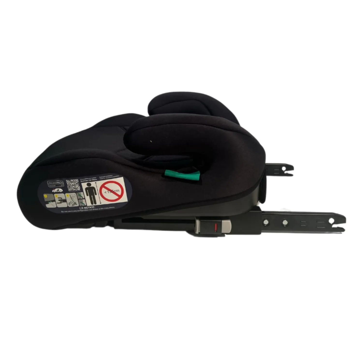 Axkid Réhausseur sans dossier Mate 2 Isofix Tar Noir