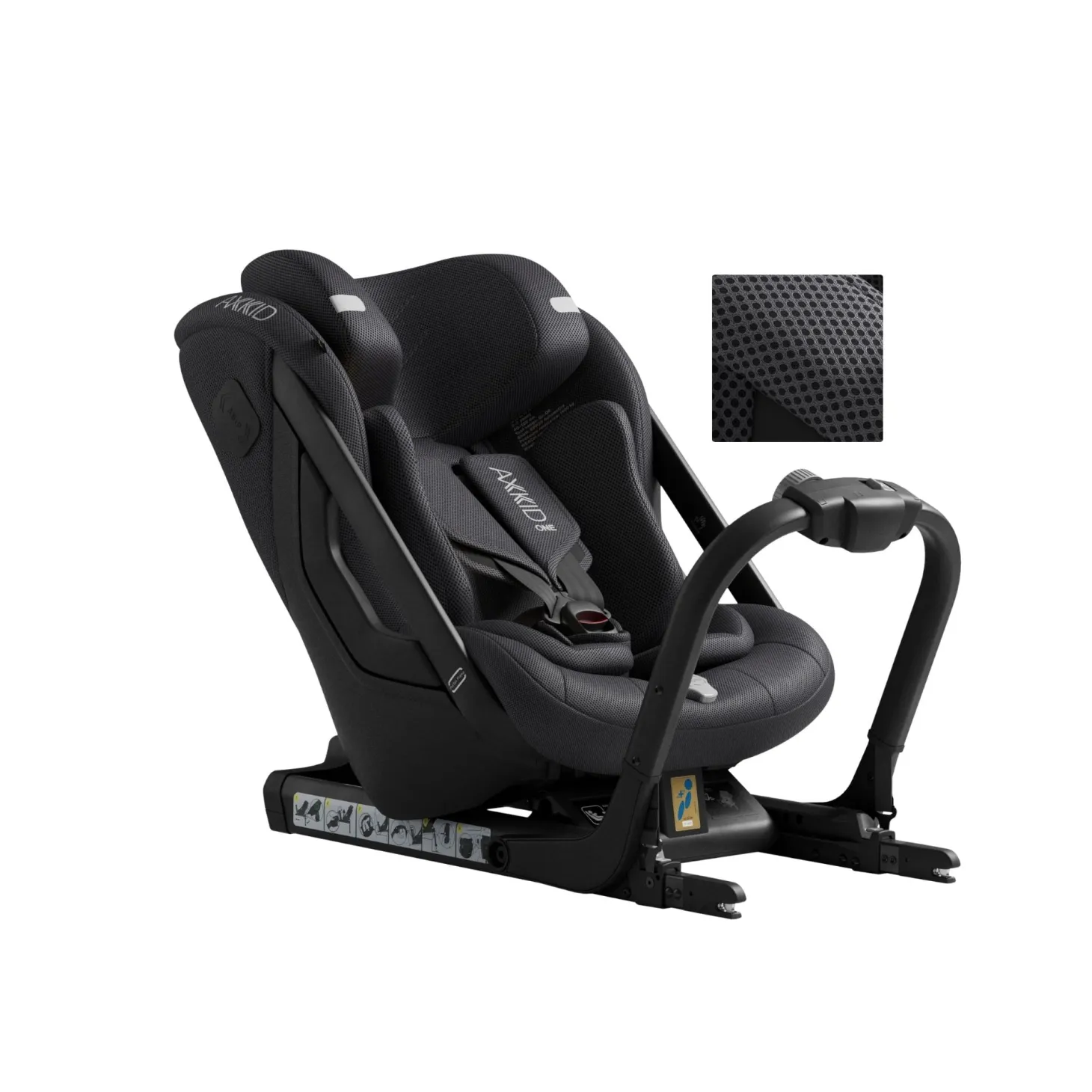 Axkid Siège auto One 3 Arctic Mist Grey Mesh