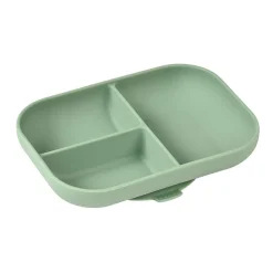 Béaba Assiette compartimentée silicone sage green