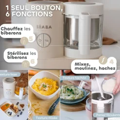 Béaba                    Babycook Neo Robot Cuiseur Bébé 6 en 1    Terre D'Argile