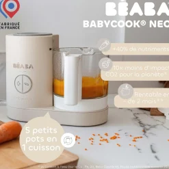 Béaba                    Babycook Neo Robot Cuiseur Bébé 6 en 1    Terre D'Argile