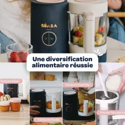 Béaba                    Babycook Néo Robot Bébé 6 en 1, Made in France    Night Blue