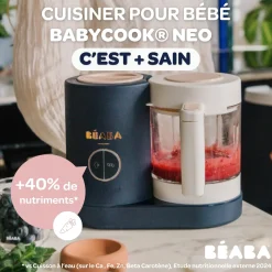 Béaba                    Babycook Néo Robot Bébé 6 en 1, Made in France    Night Blue