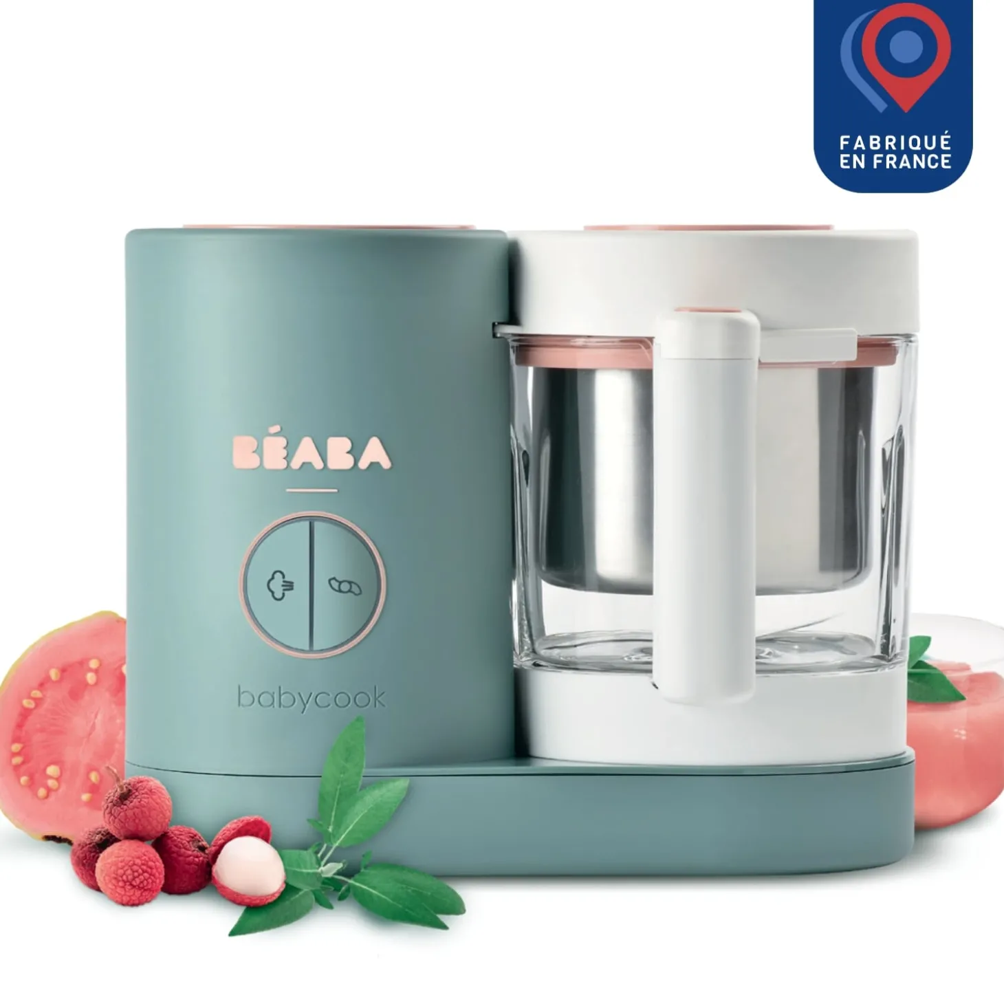 Béaba Babycook Néo Robot Bébé 6 en 1, Made in France Eucalyptus