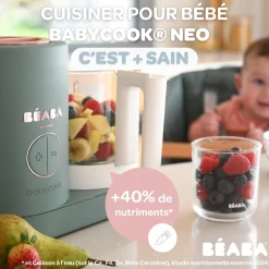 Béaba Babycook Néo Robot Bébé 6 en 1, Made in France Eucalyptus