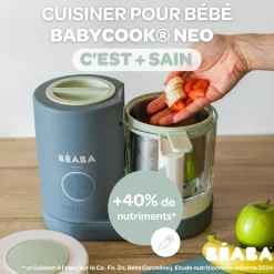 Béaba Babycook Néo Robot Bébé 6 en 1, Made in France Gris Mineral