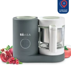 Béaba Babycook Néo Robot Bébé 6 en 1, Made in France Gris Mineral