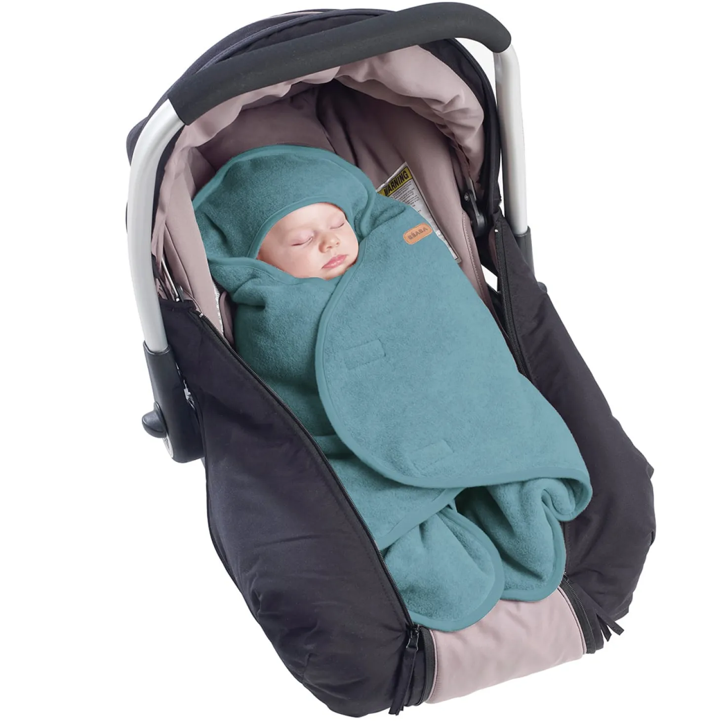 Béaba Babynomade double polaire Bleu Baltique/Blanc 0-6 mois