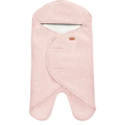 Béaba Babynomade double polaire Rose Poudré/Blanc 0-6 mois