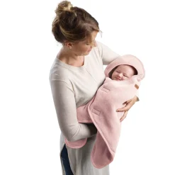 Béaba Babynomade double polaire Rose Poudré/Blanc 0-6 mois