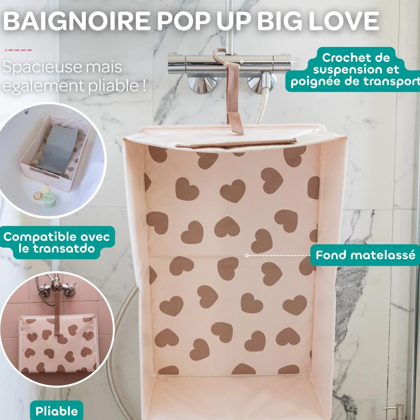 Béaba Baignoire Pop Up Camele'O BigLove