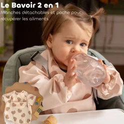 Béaba                    Bavoir à Manches Évolutif et 2en1    BigLove