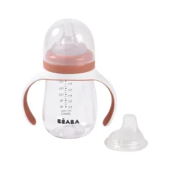 Béaba Biberon d'apprentissage 2en1 Terracotta 210 ml