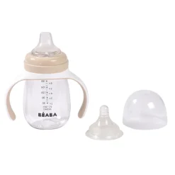 Béaba Biberon d'apprentissage 2en1 Clay Earth 210 ml