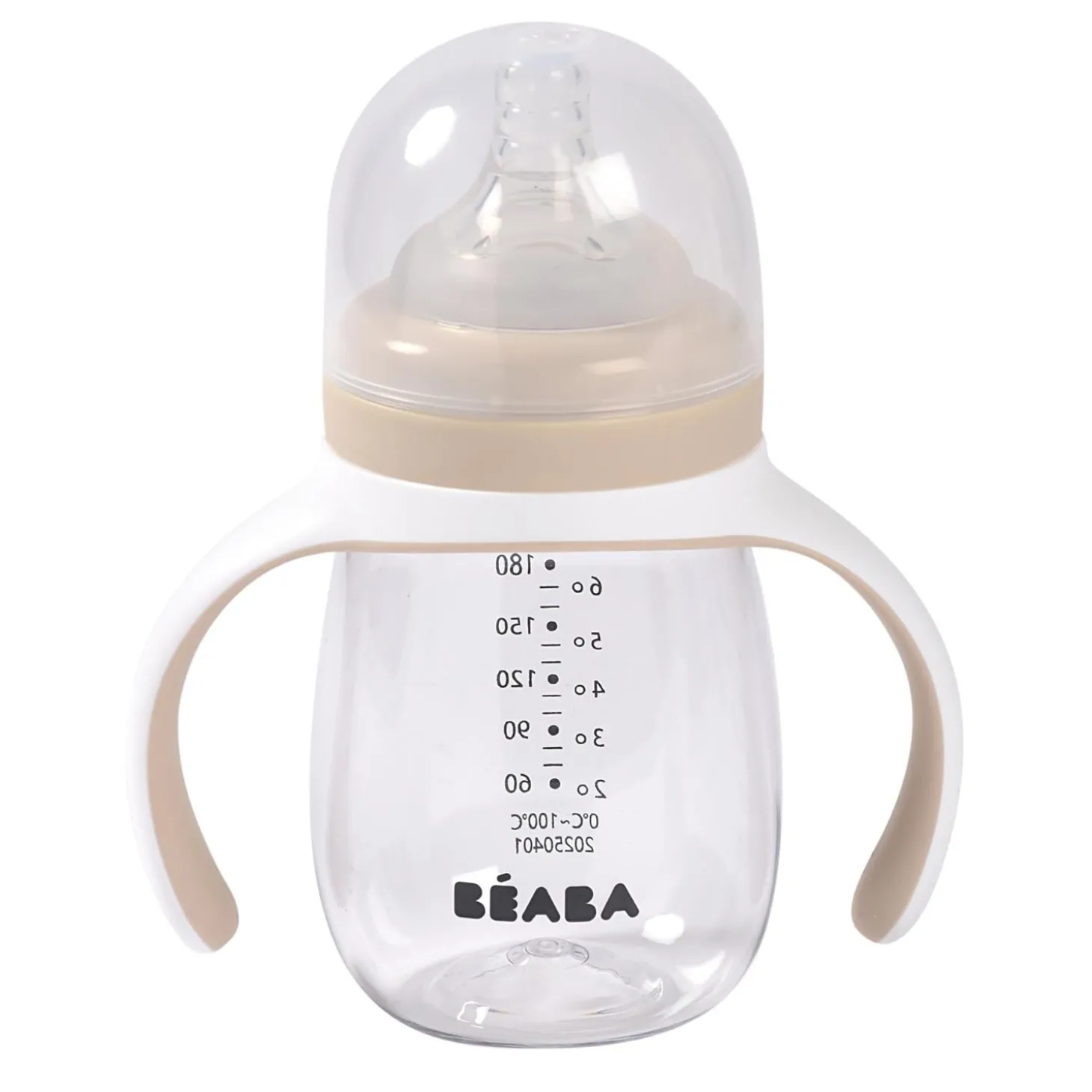 Béaba Biberon d'apprentissage 2en1 Clay Earth 210 ml