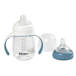 Béaba Biberon d'apprentissage 2en1 Windy Blue 210 ml