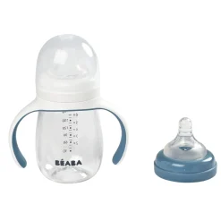 Béaba                    Biberon d'apprentissage 2en1    Windy Blue            210 ml