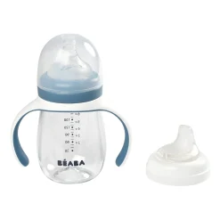 Béaba                    Biberon d'apprentissage 2en1    Windy Blue            210 ml