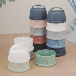 Béaba                    Boîte doseuse pour lait en poudre 4 compartiments    Mineral Grey/Pink
