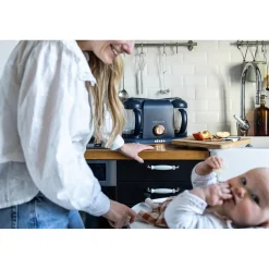 Béaba Bundle Robot cuiseur Babycook Duo + Lot de cuillères 1er âge Bleu