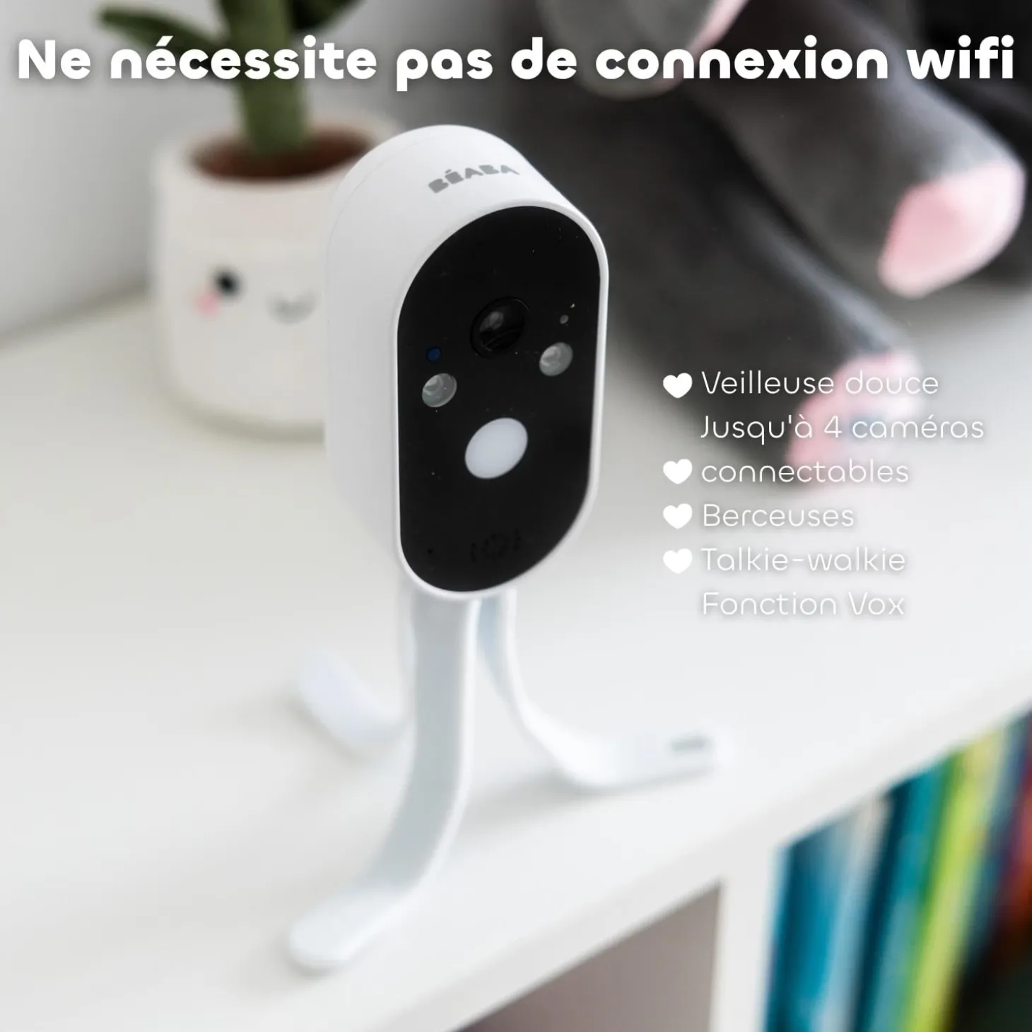 Béaba Caméra Zen Travel Blanc + Tripod Blanc