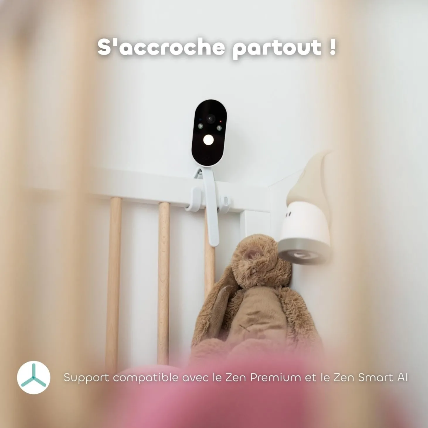 Béaba Caméra Zen Travel Blanc + Tripod Blanc