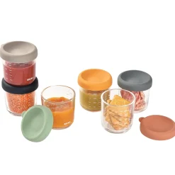 Béaba Coffret de 6 portion en verre Coloris Assortis 250 ml