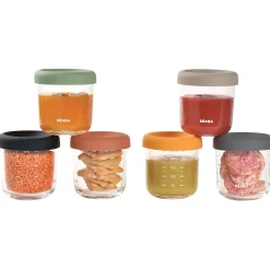 Béaba                    Coffret de 6 portion en verre    Coloris Assortis            250 ml