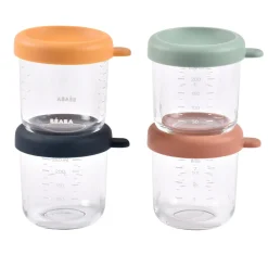 Béaba                    Coffret 4 portions verre    Couleur Assortis            250 ml
