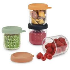 Béaba                    Coffret 4 portions verre    Couleur Assortis            250 ml