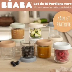 Béaba                    Coffret 10 Portions Verre    Natural Color Mix            250 ml